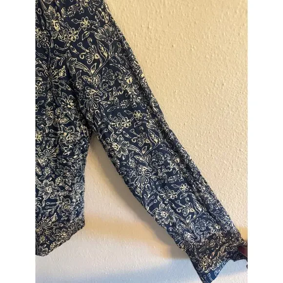 Maeve blue and cream button down - Picture 4 of 6